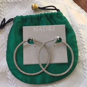 Nadri Hoop crystal earrings